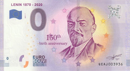 Null euro schein souvenir - 0,